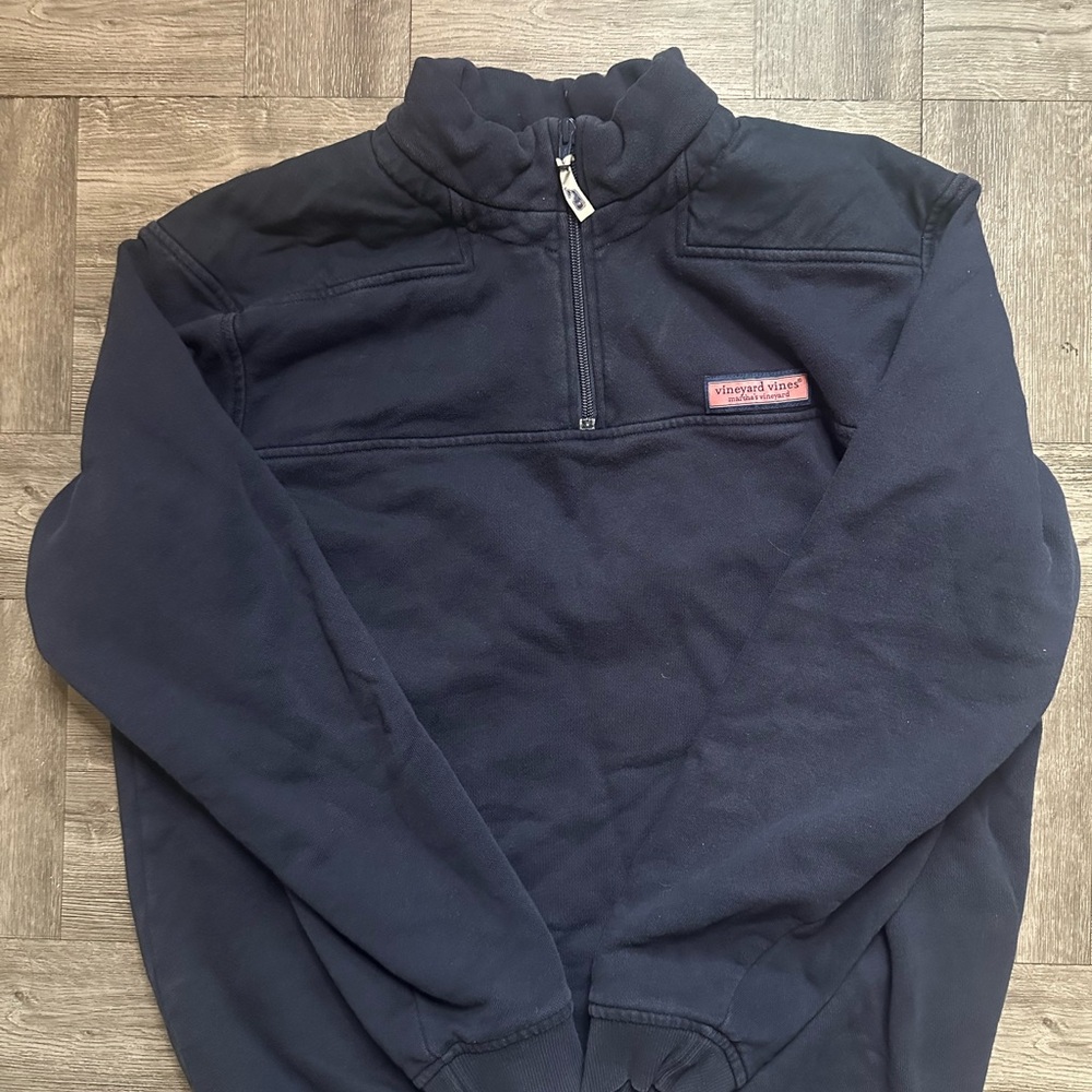 Vineyard Vines Men's Dark Blue Zip-Up Sweater